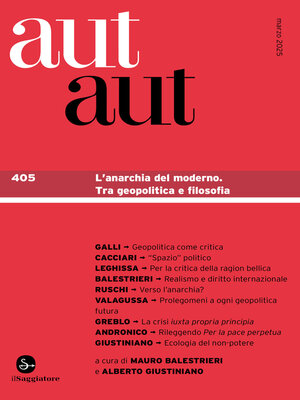 cover image of aut aut 405
